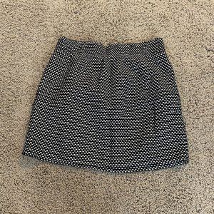 J. Crew Factory Black and White Paperbag Skirt